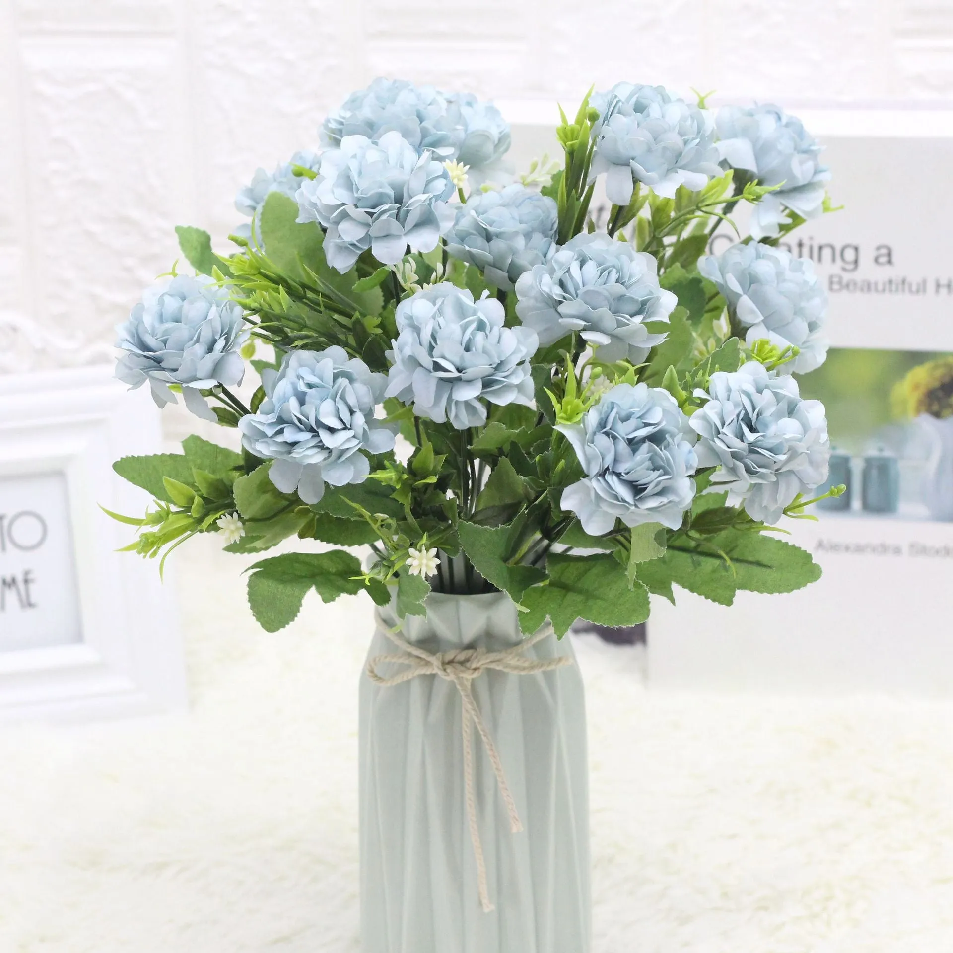 5PCS Emulational Flower  Silk Flower Premarital Bridal Bouquet Dried Flower  Fake Flower