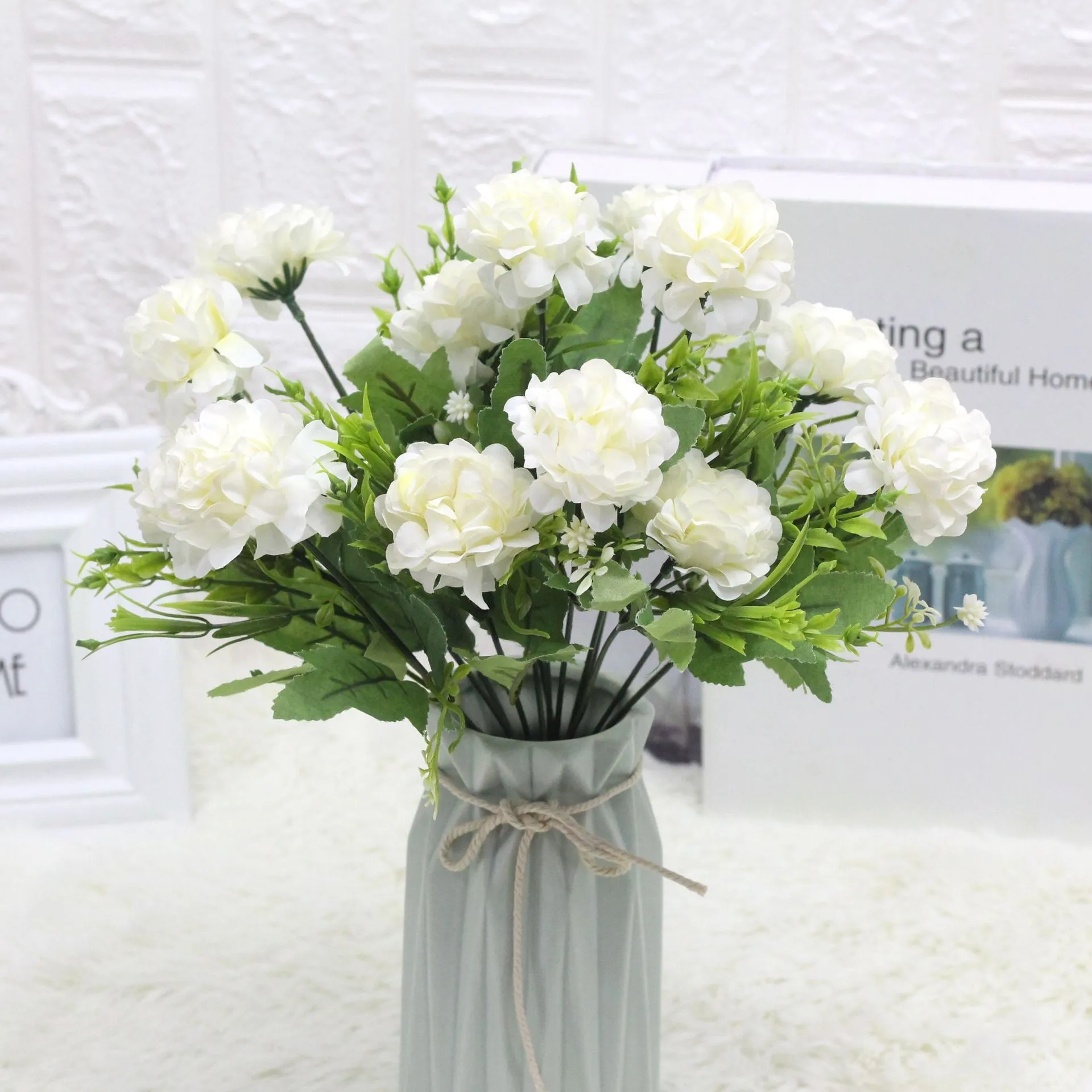 5PCS Emulational Flower  Silk Flower Premarital Bridal Bouquet Dried Flower  Fake Flower