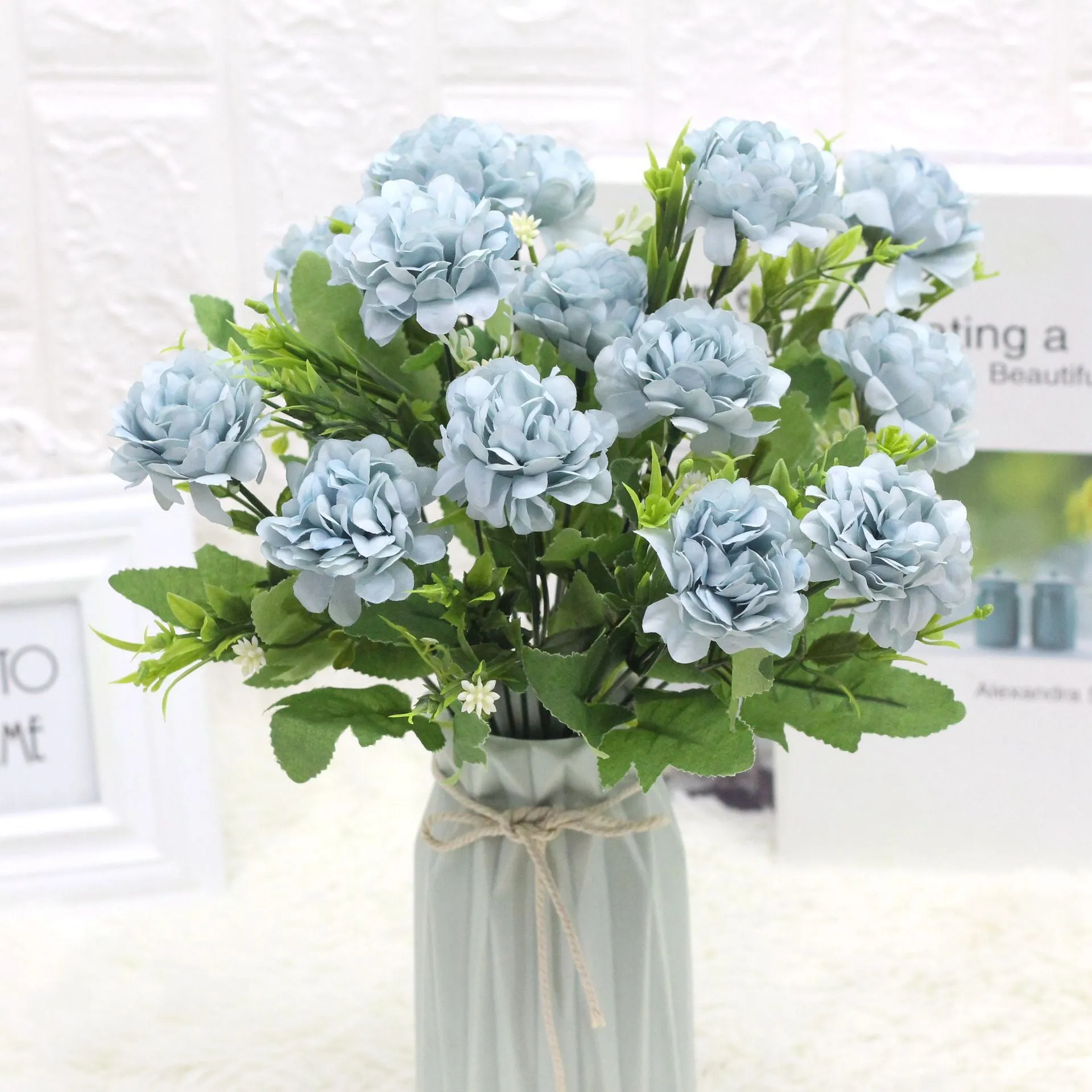 5PCS Emulational Flower  Silk Flower Premarital Bridal Bouquet Dried Flower  Fake Flower